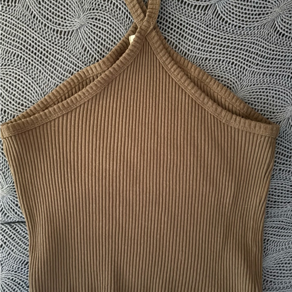 T.La Ribbed Tan Camisole